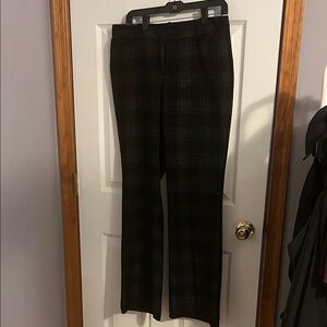 Worthington Women's Black and White Plaid Trousers